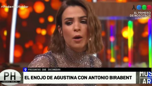 Agustina Cherri se levantó enojada de la mesa de Andy Kusnetzoff