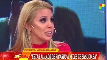 Virginia Gallardo lloró al negar un rumor sobre su relación con Ricardo Fort