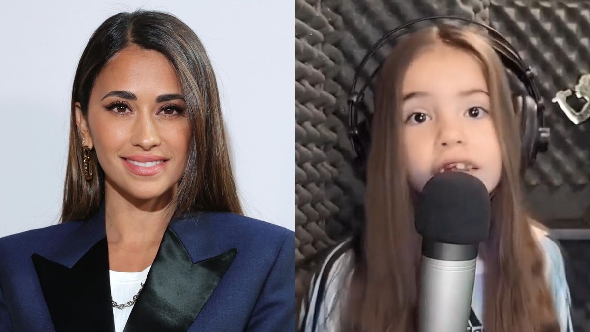 El tierno gesto de Antonela Roccuzzo con la nena que le hizo una canción a Lionel Messi