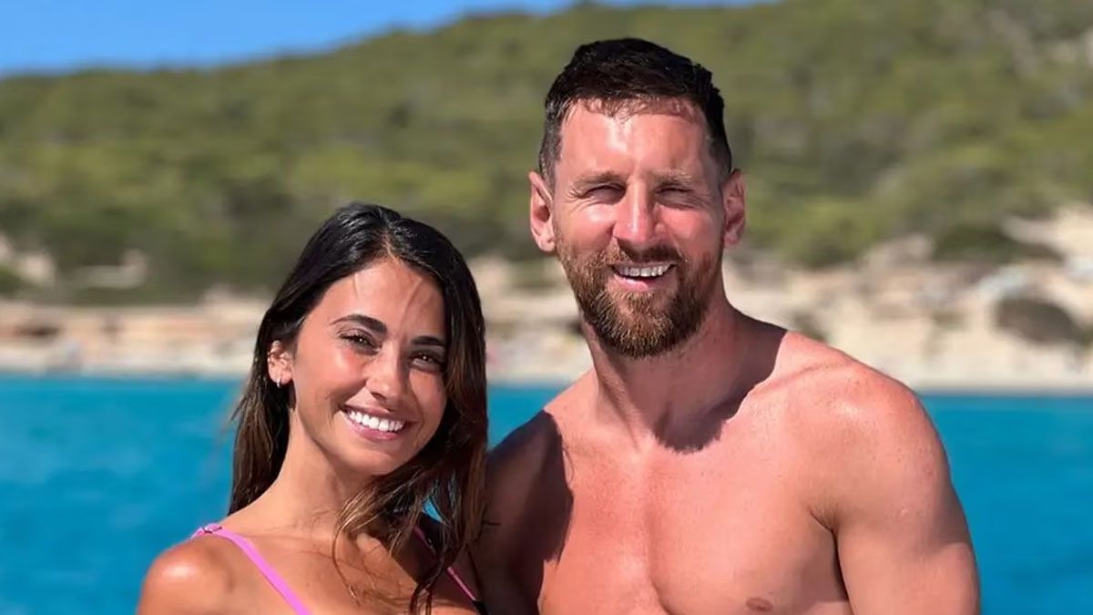 Antonela Roccuzzo y Lionel Messi&nbsp;