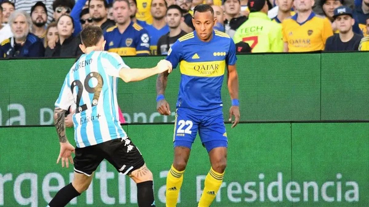Luego de la denuncia por intento de homicidio, Villa jugó ante Racing y le hizo gestos a la hinchada