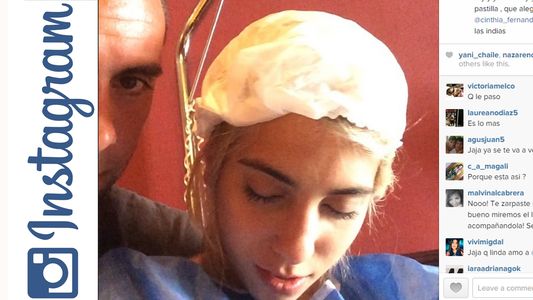 El video en Instragram de Cinthia Fernández bajo los efectos de la anestesia