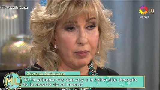 La emoción de Georgina Barbarossa al recordar a su madre recientemente fallecida: Es muy duro