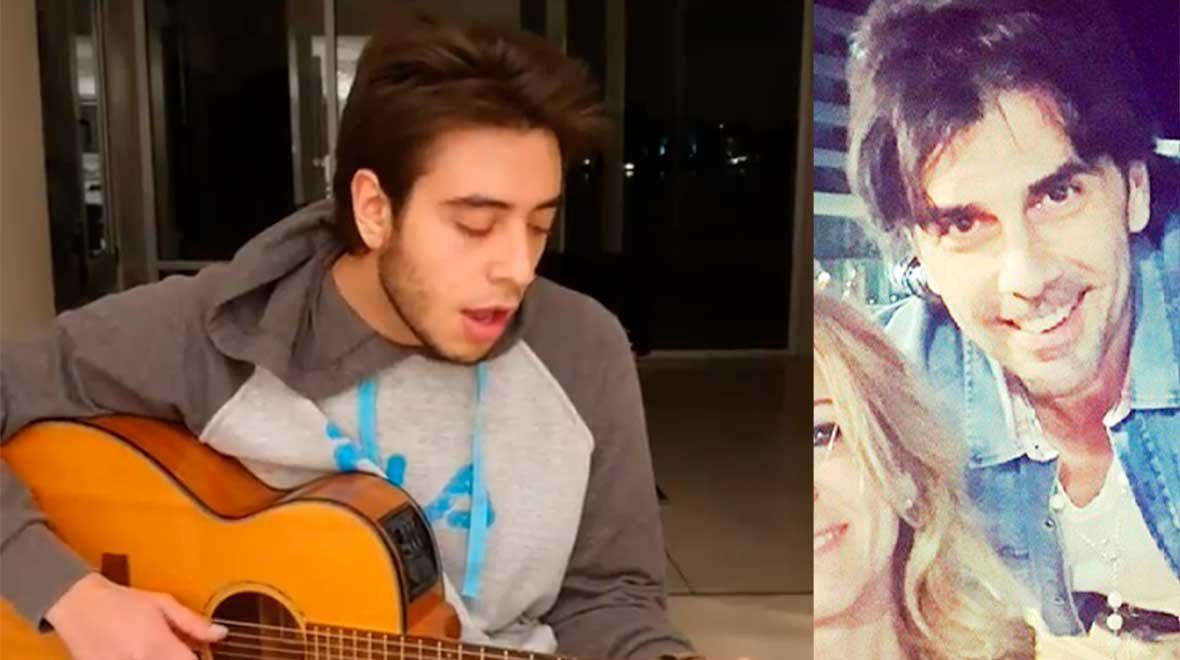 ¿Se lo dedicó al padre? Uno de los hijos de Darthés compuso un tema que habla de la depresión del actor