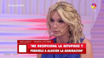 Yanina Latorre: Un polvo se perdona, lo que no perdono es la imbecilidad