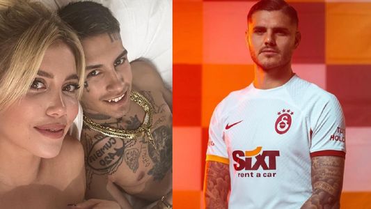 L-Gante le envió un mensaje a Mauro Icardi... ¡Al lado de Wanda Nara!