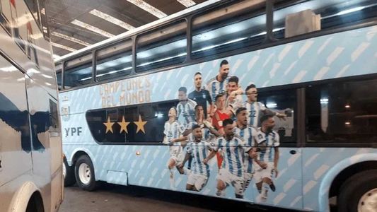 Así es el micro con el que festejará la Selección Argentina en Buenos Aires