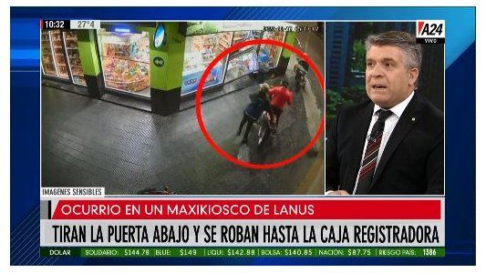 Conurbano caliente: motochorros roban una moto para saquear un kiosco