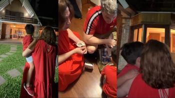 La tierna Navidad de Lizy Tagliani con su hijo Tati y el video que emocionó a todos