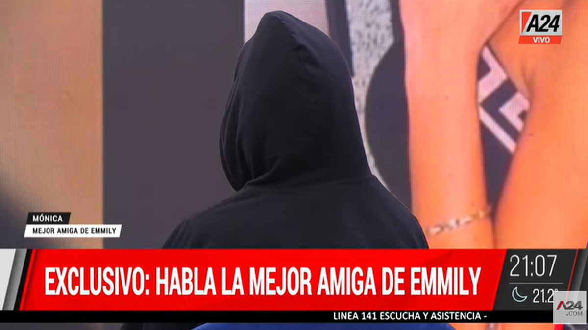 La mejor amiga de Emmily Rodrigues negó que consumiera drogas y aseguró que no fue un suicidio. (Captura)