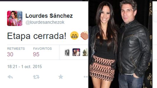 Qué esconde el misterioso tweet de Lourdes Sánchez... ¿una separación?