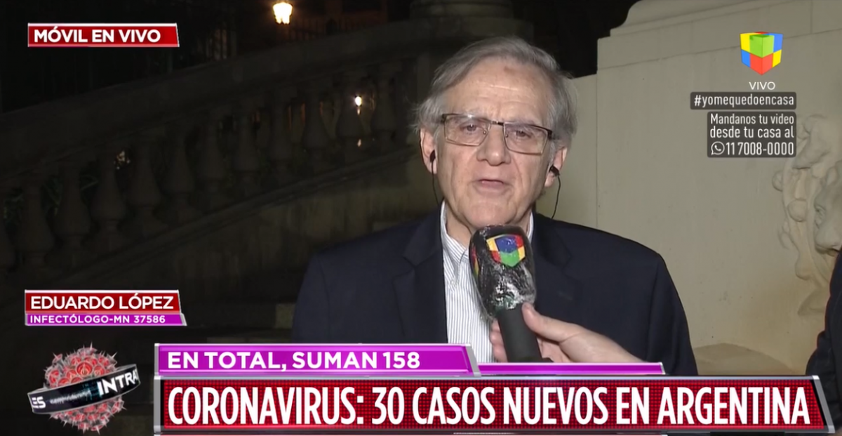 Es evidente que la gente no entendió el rol de la cuarentena: la dura advertencia del Dr. Eduardo López