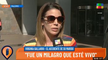 Virginia Gallardo se quebró en vivo al hablar del terrible accidente que sufrió su marido