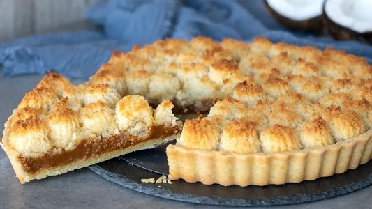 Tarta de coco y dulce de leche casera: una receta clásica que nunca falla