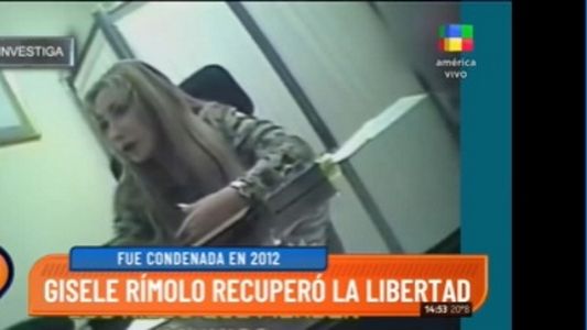 Giselle Rímolo salió de la cárcel