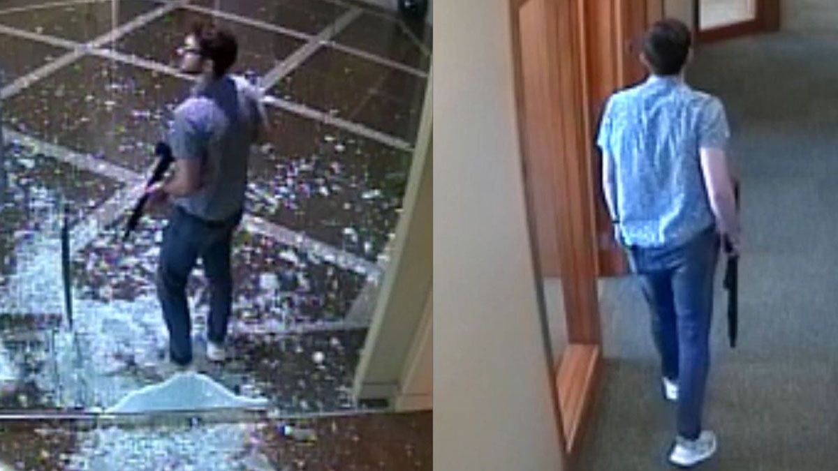 La policía reveló imágenes del asesino del banco en Kentucky