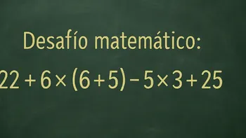 Desafío matemático: ¿en cuánto tiempo lográs resolverlo?