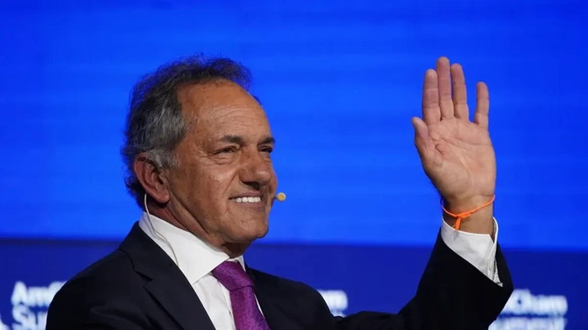 Daniel Scioli, precandidato a Presidente.