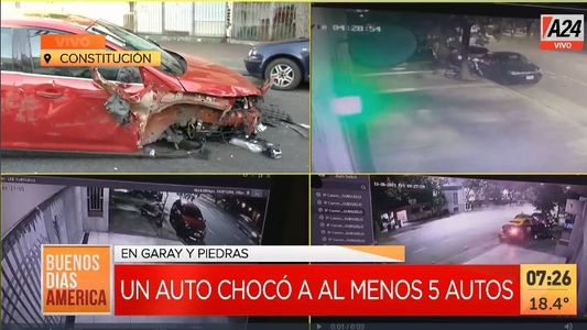 San Telmo: así fue el tremendo choque de un conductor ebrio