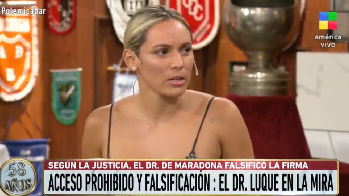 Rocío Oliva luego de que se comprobara que el doctor Luque falsificó la  firma de Maradona: Diego leía todo lo que firmaba