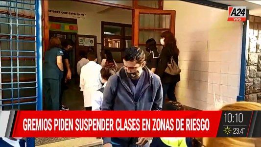 Gremios docentes bonaerense piden suspender las clases presenciales