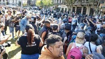 Nueva marcha de jubilados en el Congreso. 
