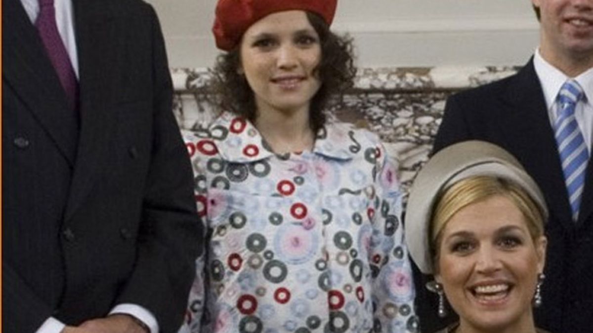 Inés, el día del bautismo de su ahijada Ariane.