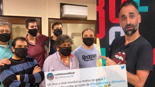 Los Palmeras enojados repudiaron a periodista por burlarse de los contagios de Covid-19 en la banda