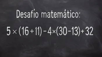 Desafío matemático: ¿en cuánto tiempo lo podés resolver?