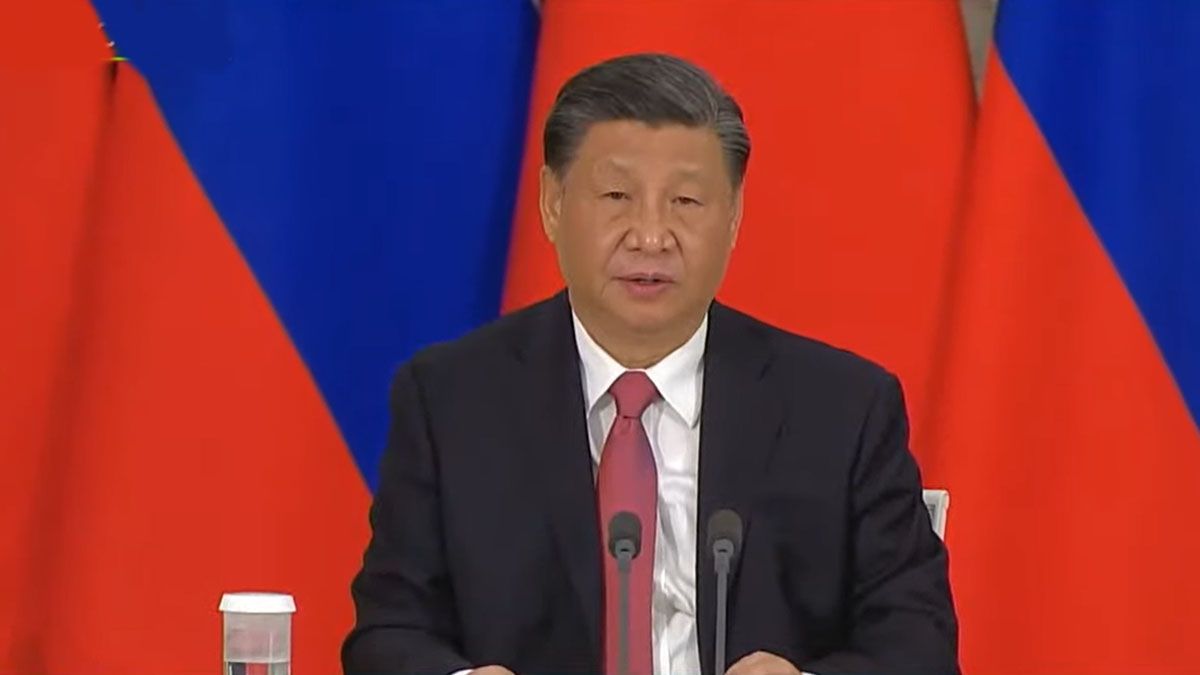 "Estamos del lado correcto de la historia", dijo Xi Jinping al ratificar que China espera que la paz se imponga finalmente en el conflicto de Ucrania. (Foto: Captura de TV)