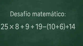 Desafío matemático: ¿en cuánto tiempo lográs resolverlo?