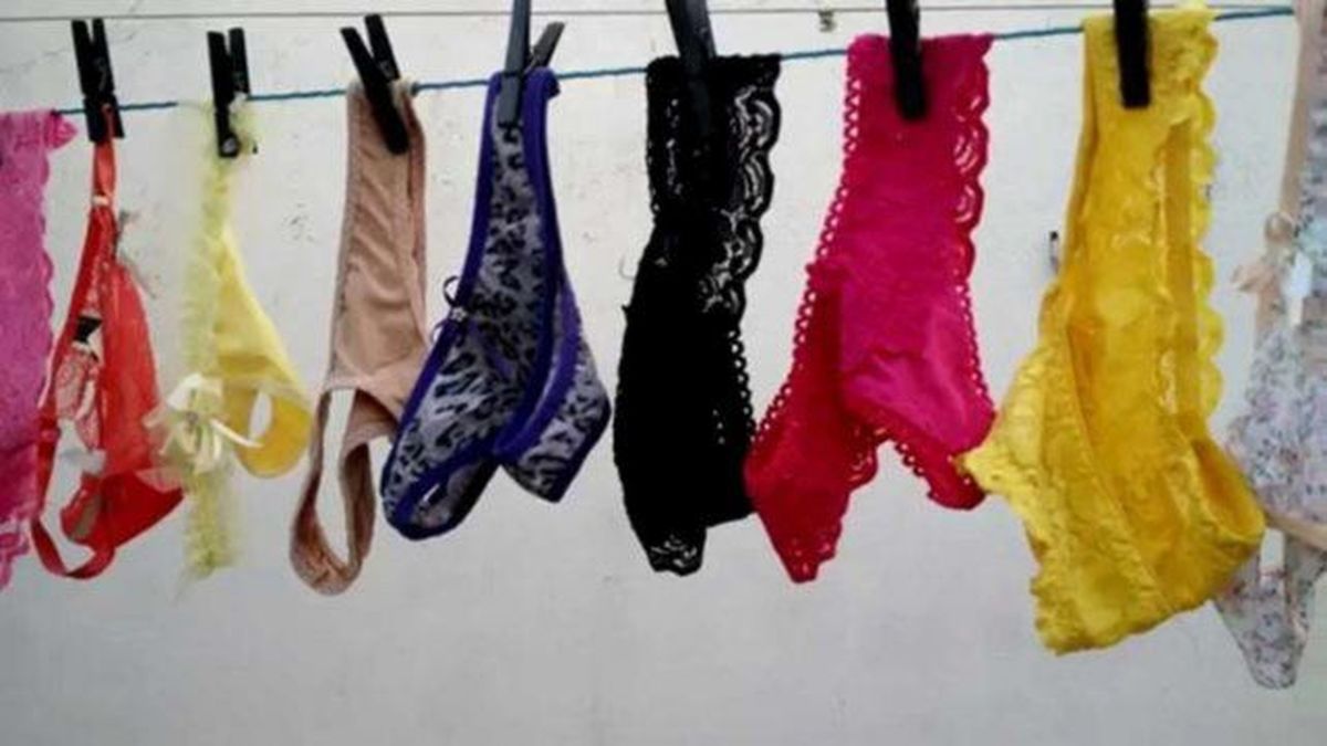 Una mujer denunció a su vecina por colgar tangas en el patio de su casa