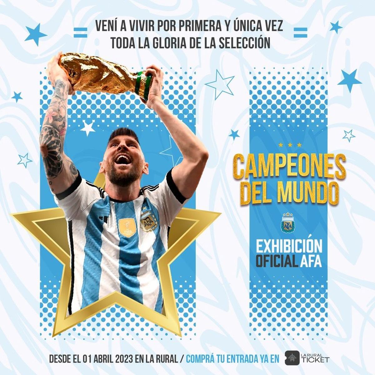 La AFA realizará una exhibición oficial y limitada sobre los Campeones ...