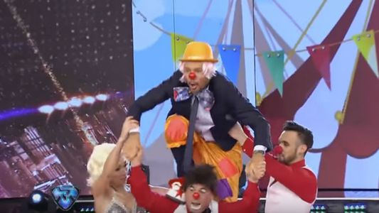 Marcelo Tinelli se vistió de payaso y protagonizó un blooper