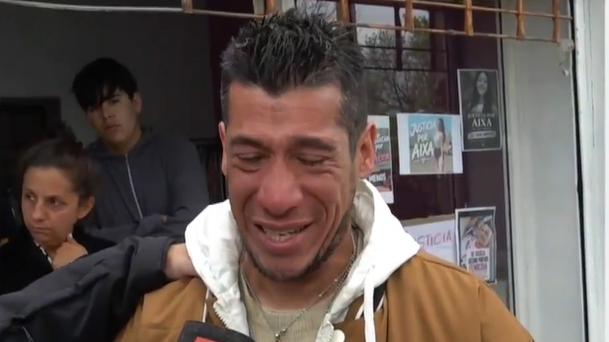Antonio, el padre de Aixa, participó de la movilización. (Foto: captura)