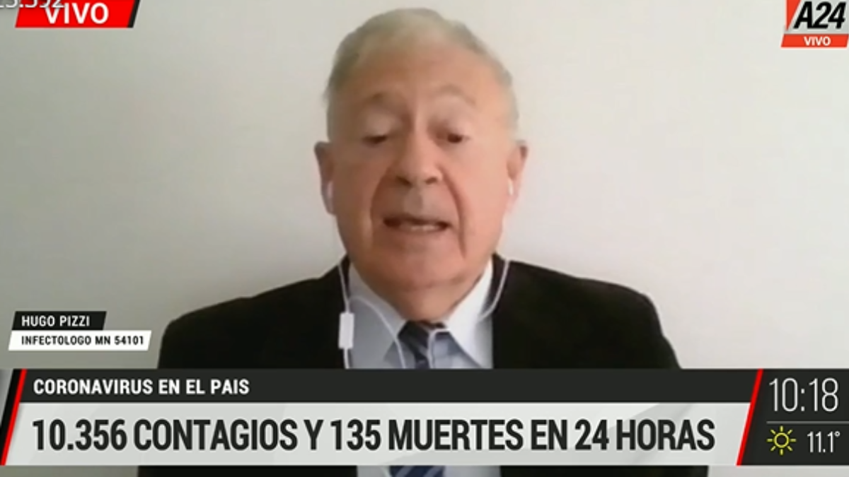 El infectólogo Hugo Pizzi se refirió