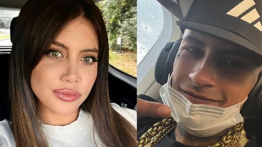 Wanda Nara se mostró llorando y L-Gante la consoló con una célebre frase