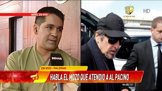 Generoso: la importante propina que Al Pacino dejó tras almorzar en Palermo