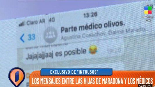Parte médico Olivos: el grupo de WhatsApp de los hijos de Diego Maradona y los médicos