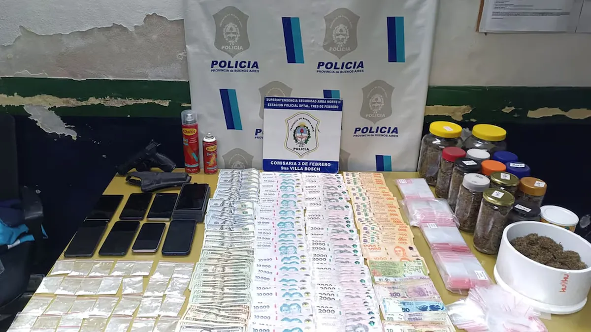 Los elementos incautados. 