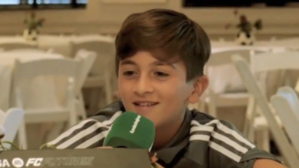 Thiago Messi dio su primera entrevista y sorprendió con sus declaraciones