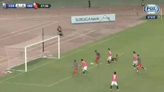 El gol de Romero que pone a Independiente arriba en la Suruga Bank