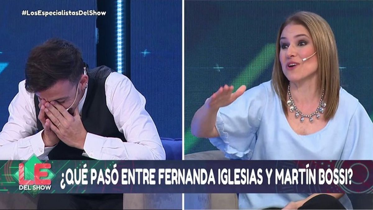 El actor y la periodista reconocieron su breve historia amorosa 10 años después, en el programa Los especialistas del show (El Trece). 