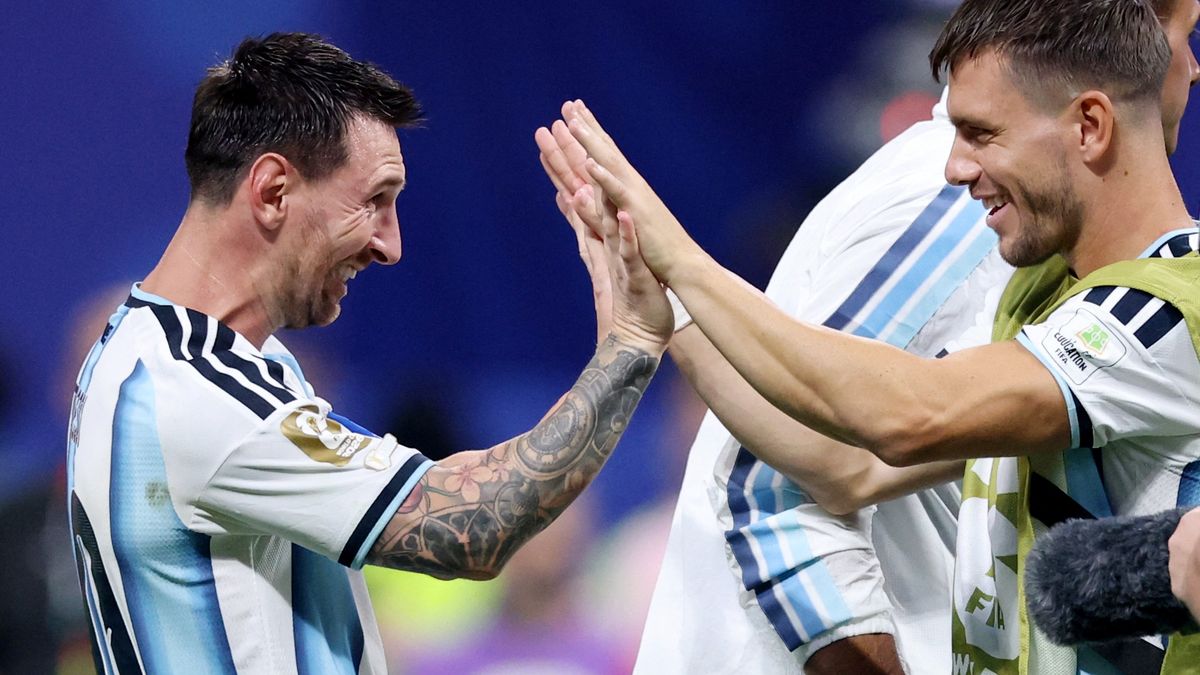 Messi y Lo Celso durante el Mundia 2026. (Foto: Reuters).