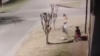 Un motochorro golpeó brutamente a un nene que intentó defender a su mamá de un robo