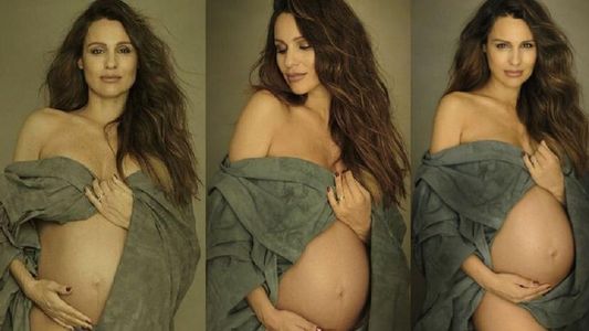 La espectacular producción de fotos de Pampita embarazada de 8 meses