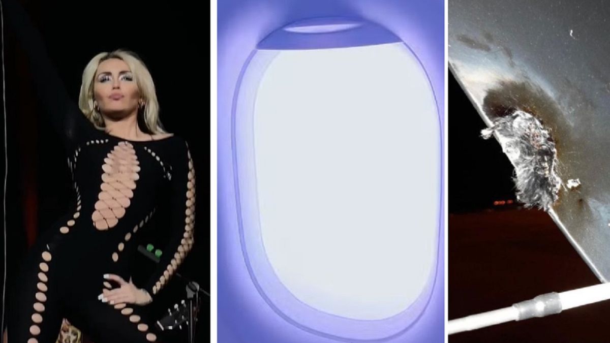 Miley Cyrus y el vuelo del terror: el avión fue alcanzado por un rayo