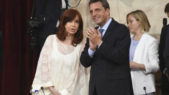 Sugestiva reunión de Sergio massa en el Senado de Cristina Kirchner. (Archivo)