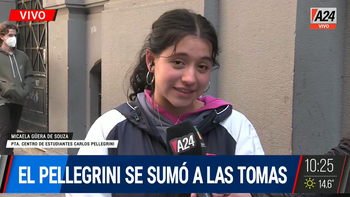 La presidenta del centro de estudiantes del Pellegrini reveló el motivo de la toma