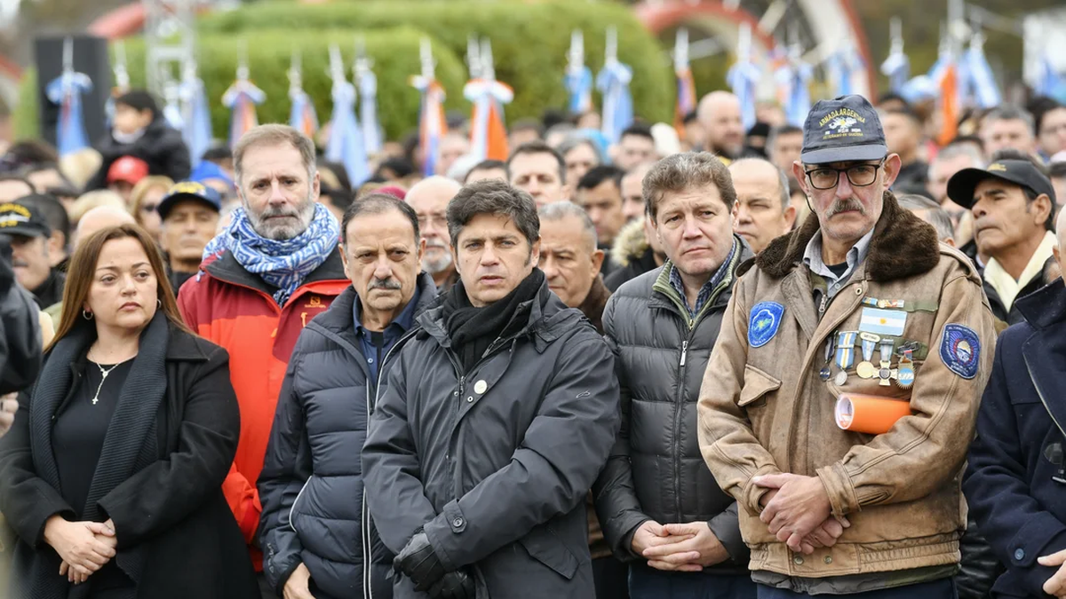 Axel Kicillof criticó al Gobierno en el acto por Malvinas.&nbsp;